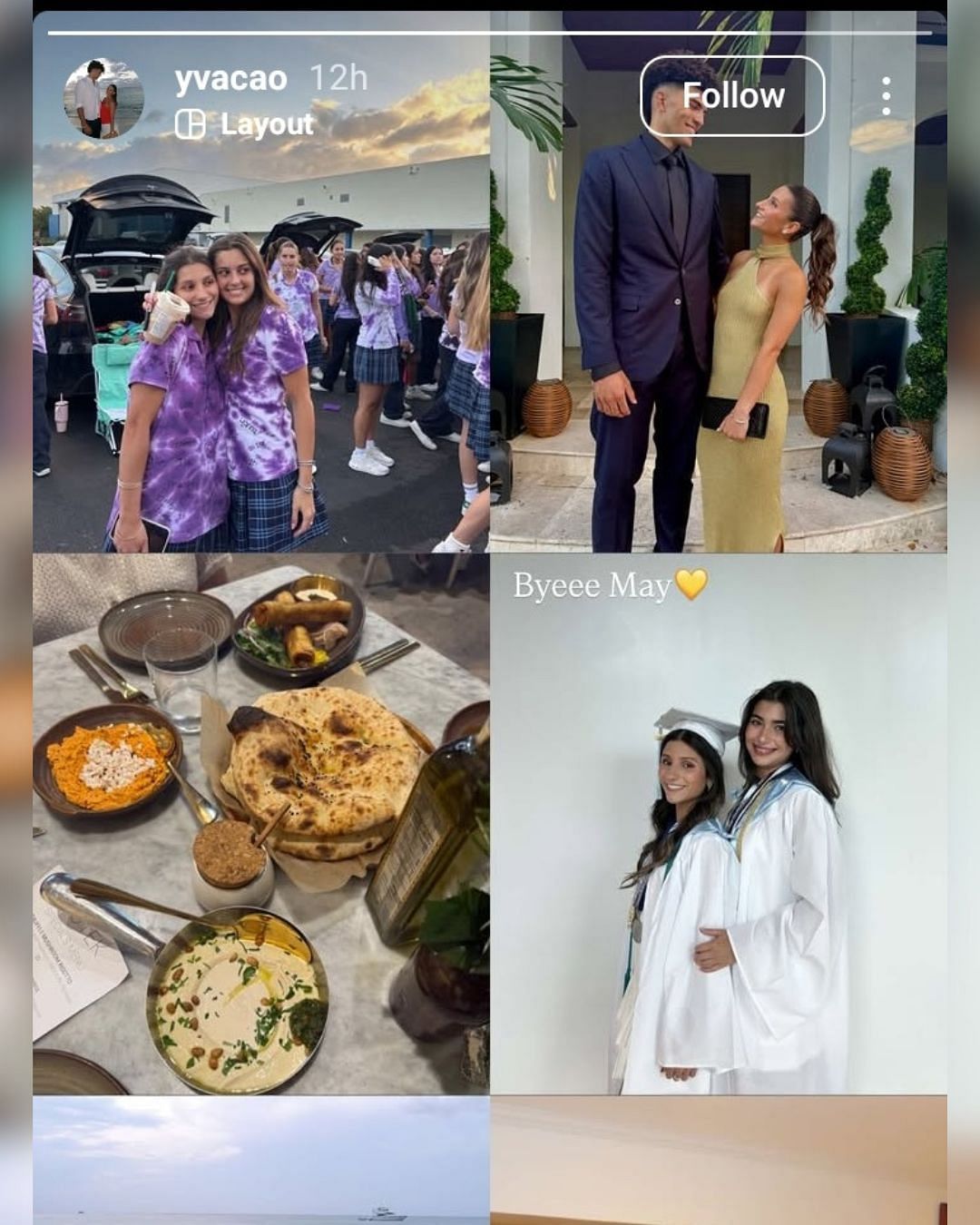 Duke-bound star Cameron Boozer's GF Yva Lauren shares her favorite moments from May. (Image via Instagram @yvacao)